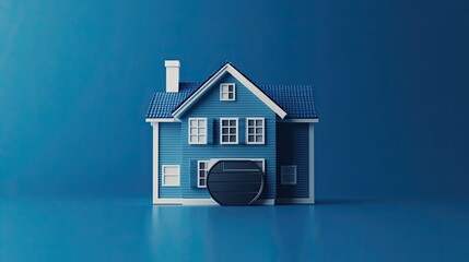White house icon merged with save floppy disk symbol, representing digital real estate, data saving, and home concept