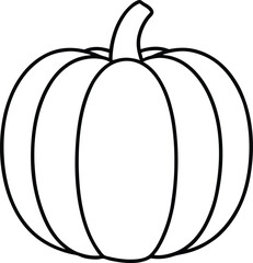 Classic Line Art Pumpkin Illustration Simple, Elegant Fall Design