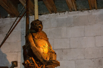 Eerie Humanoid Sculpture in Soft Light