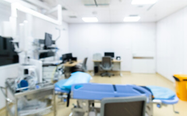 Blur background of doctor's office