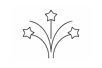 Festive star burst celebration graphic