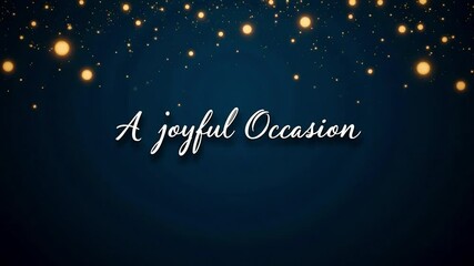 Elegant event invitation video template - joyful occasion