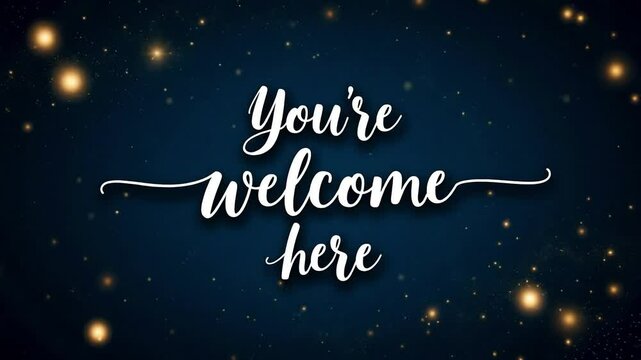 Elegant invitation video template - you're welcome here