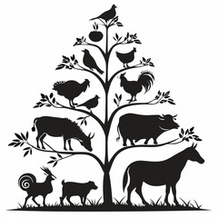 black-silhouette-vector-of-dancers-in-motion--whit