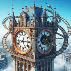 Tower That Ticks Backward for an