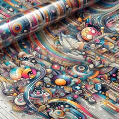 Fototapeta premium with Multi Color Print Full Color