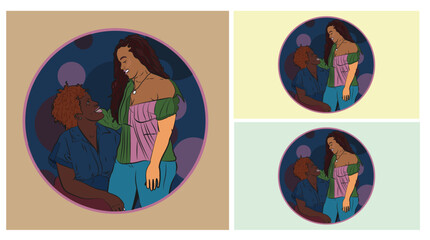 logo 29cartoon, people, vector, woman, child, love, illustration, couple, family, boy, children, art, set