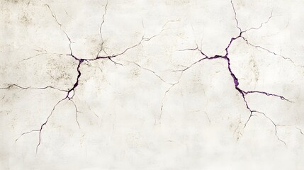 Abstract Cracked Wall Texture Background with Purple Veins