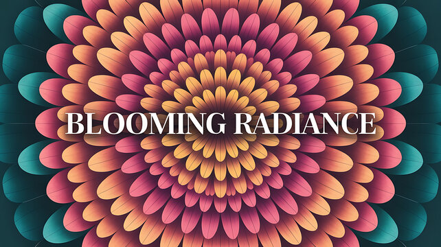 Blooming flower pattern in vibrant colors.
