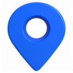 3d blue location map pin pointer icon isolated on transparent background. cartography, direction, label, map, position, business, illustration, blue, design, road, sign, symbol, travel, 