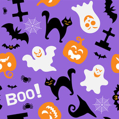 Seamless pattern for Halloween design