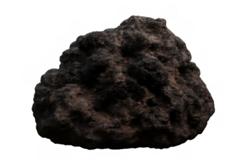 Dark asteroid drifting through starry cosmos, cratered surface revealing rugged rocky texture against deep black stellar void
