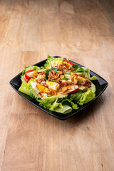vegetable salad with eggs