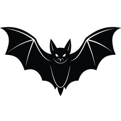 flying bat vector art