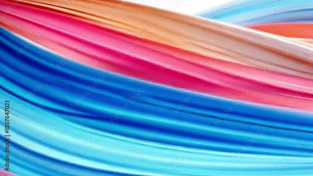 Aufkleber Vibrant Abstract Paint Flow: A dynamic dance of colors swirls in a mesmerizing display of fluidity, creating a vivid and artistic composition.