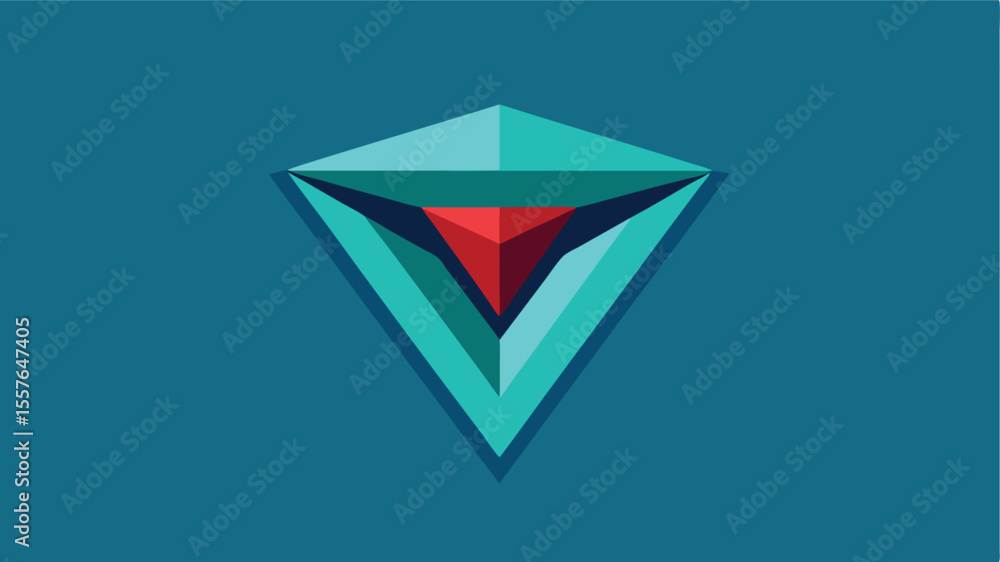 Poster geometric abstract diamond shape vector design with modern minimalist style on transparent backgroun