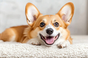 Welsh corgi pembroke dog isolated 
