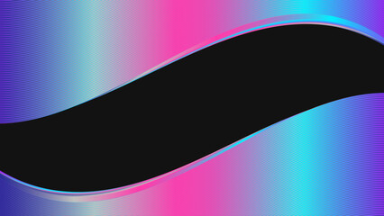 Neon Wave Gradient Background with Curved Lines