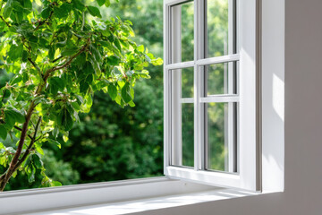 Window frames isolated on transparent background 