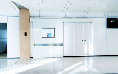 The automatic door of hospital operating room