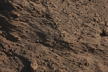 Texture of sand and earth, sand dunes and mountains