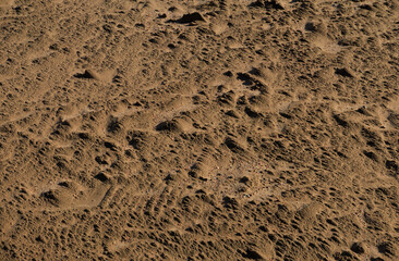 Texture of sand and earth, sand dunes and mountains