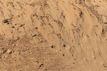 Texture of sand and earth, sand dunes and mountains
