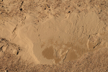 Texture of sand and earth, sand dunes and mountains