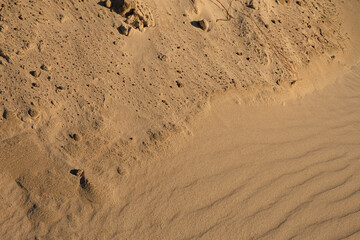 Texture of sand and earth, sand dunes and mountains