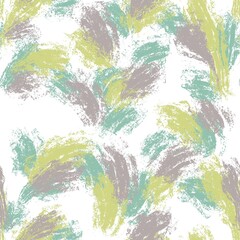 Seamless abstract geometric pattern. Background in grey, green, lime, white. Illustration. Lines, stains. Design for textile fabrics, wrapping paper, background, wallpaper, cover.