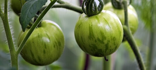 Unreife Zebratomaten