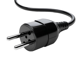 Black Electrical Plug Power Cable Energy Connection,