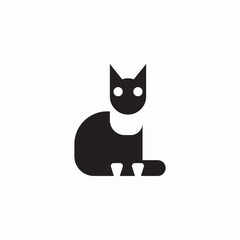cat sitting icon sign vector