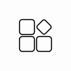 menu application usage icon sign vector