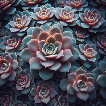 The small fleshy leaves of rosularia