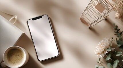 a modern setting with an emphasis on minimalism and technology