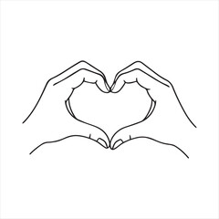 Fototapeta premium Hands Forming a Heart Shape A Symbol of Love Affection and Care Expressed Through Gesture Minimalist Design