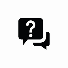 customer questions icon sign vector