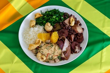Complete traditional Brazilian feijoada, the best feijoada in the world
