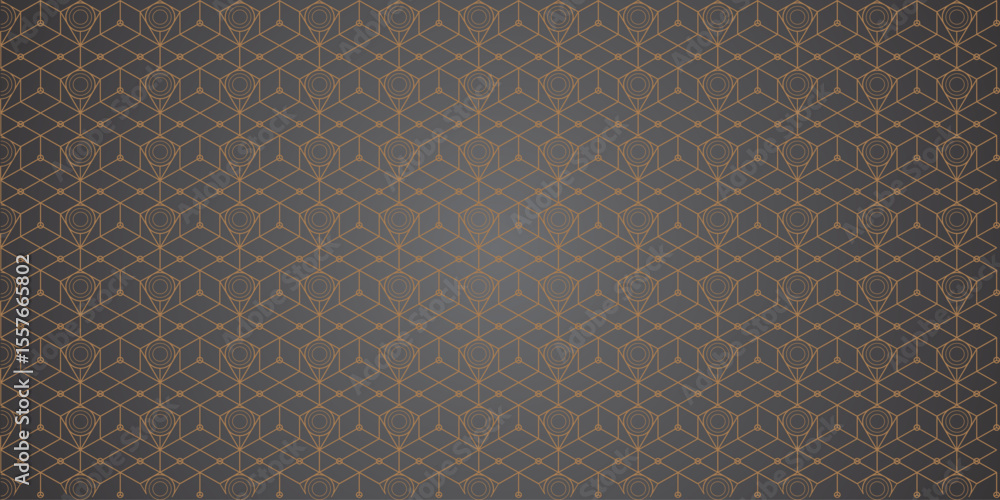 Poster seamless gold grid pattern vector set. minimal line backgrounds with geometric design. stylish abstr