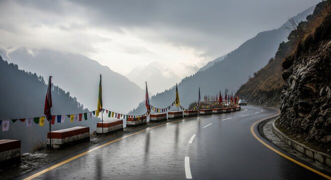 Char Dham Route Deserted in Red Alert Rain &ndash; Pilgrimage Monsoon News