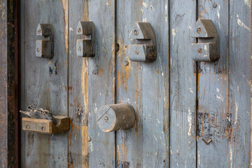 old wooden door