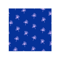 Seamless pattern with doodle of flowers. Seamless pattern for graphic design, fabric, or paper.