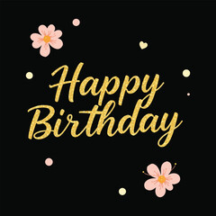 Happy Birthday Banner - Colorful Vector Illustration
