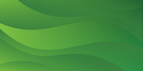 Abstract green wavy background. Vector EPS 10