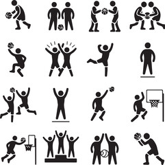 Basketball Dunk Silhouette in Action

Player Dribbling the Ball Vector Design

Slam Dunk Sports Silhouette Scene

Street Basketball Game Silhouette Art

Basketball Shooter in Motion Vector