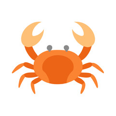 crab on white background