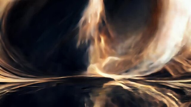  Abstract Light Painting with Steel Wool and Water Reflections  Light painting