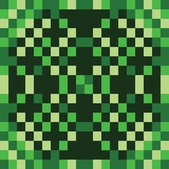 Colorful Checkered Mosaic Tile Seamless Background Design