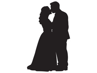 Bride and Groom Silhouette